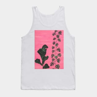 Pink Houseplants Tank Top